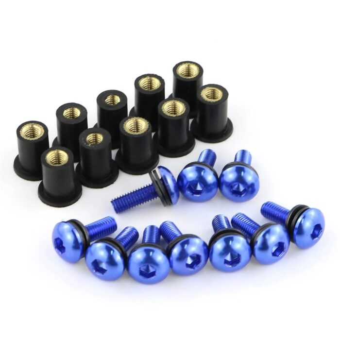 Kåp-glas skruv med gummiexpander 10-pack - Bild 2