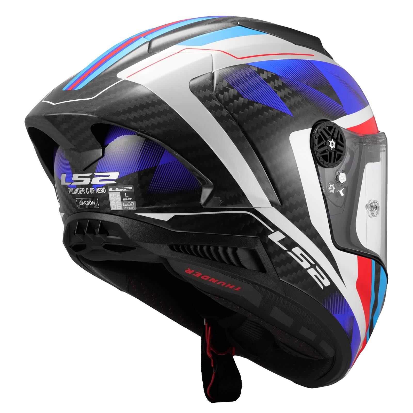 LS2 FF805 Thunder RAUTE Gloss Blue Red - Bild 2