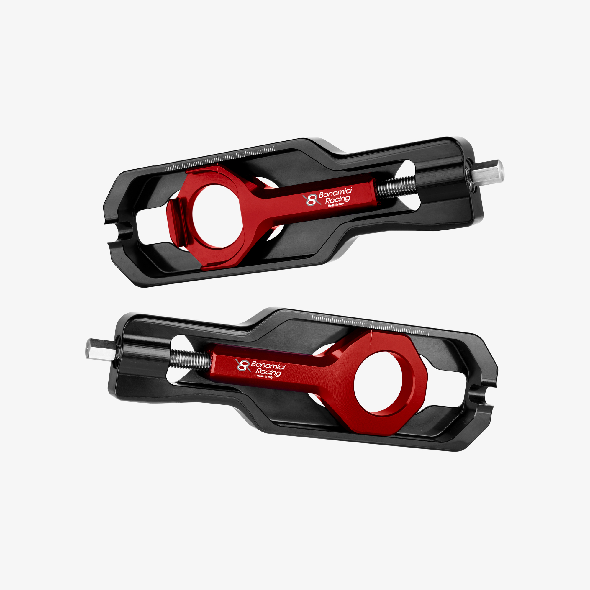 Aluminum Kedjejusterare Yamaha YZF R1 20> - RED