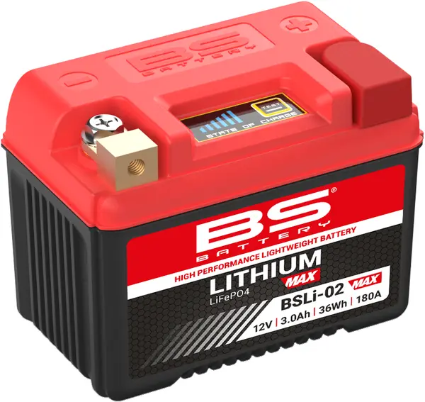 BSLi-02 MAX Lithium Max LiFePO4-batteri för MC