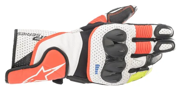 Alpinestars SP-2 v3 Leather MC-handskar - Vit/Röd