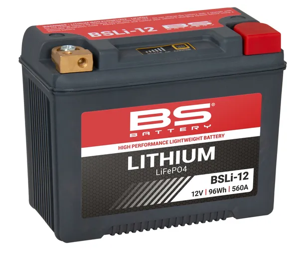 BSLi-12 Lithium LiFePO4-batteri för MC