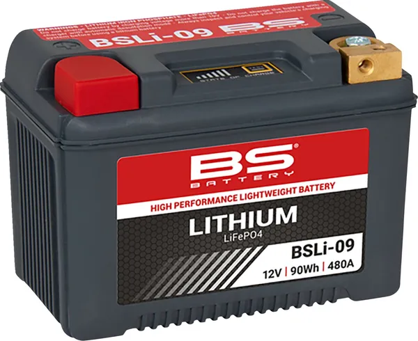 BSLi-09 Lithium LiFePO4-batteri för MC