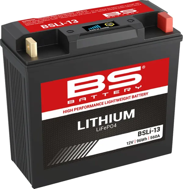 BSLi-13 Lithium LiFePO4-batteri för MC