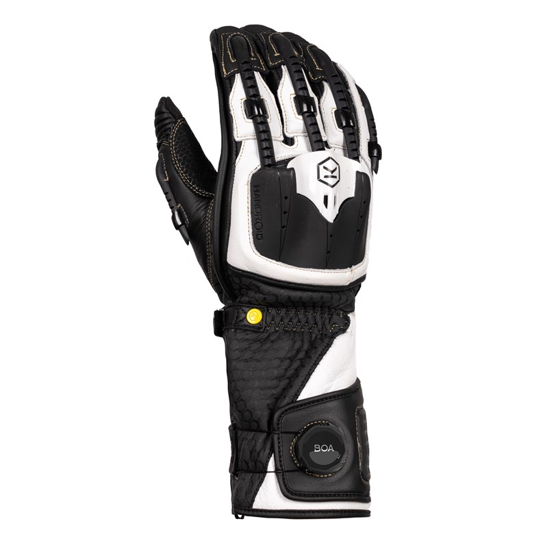 Knox Handroid MK5 Svart/Vit – MC skinnhandskar